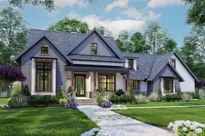  Modern Farmhouse Plan with Two Bonus Rooms - 1486 Sq Ft