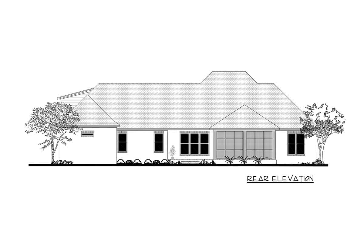 Plan 51802HZ: Charming Southern Home Plan with Optional Bonus Room - 2854 Sq Ft - Image #36 - Acadian, Louisiana-Style, Southern