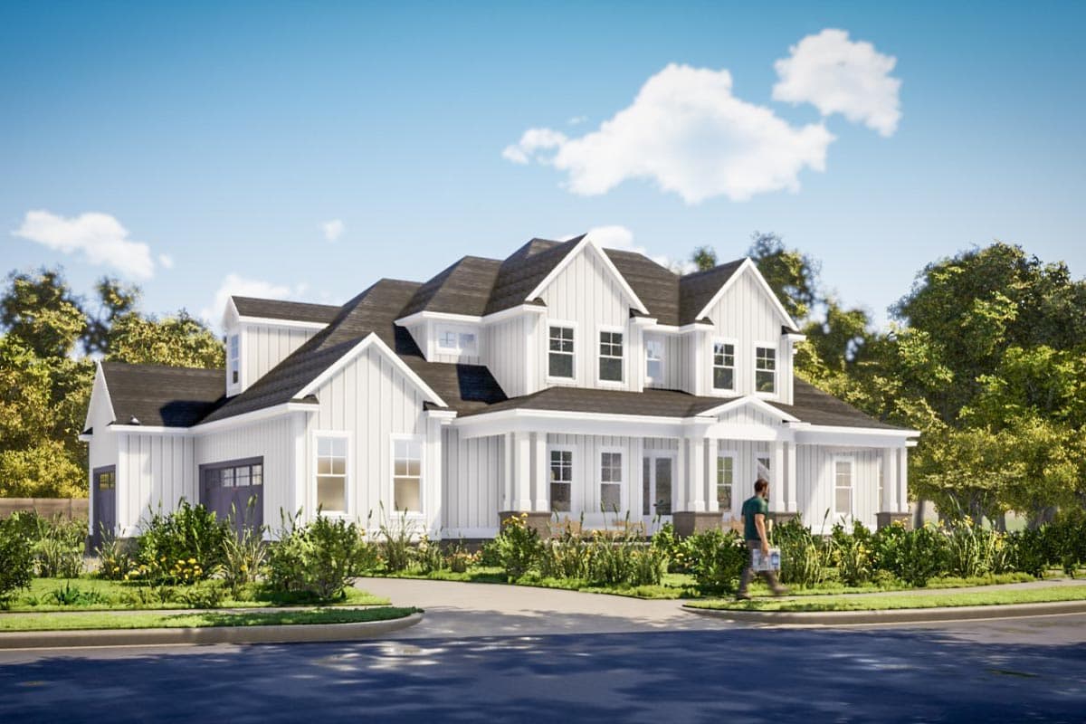 Plan 86329HH: Two-Story New American House Plan with Room Over Garage - Image #105 - Country, Farmhouse, New American, Traditional