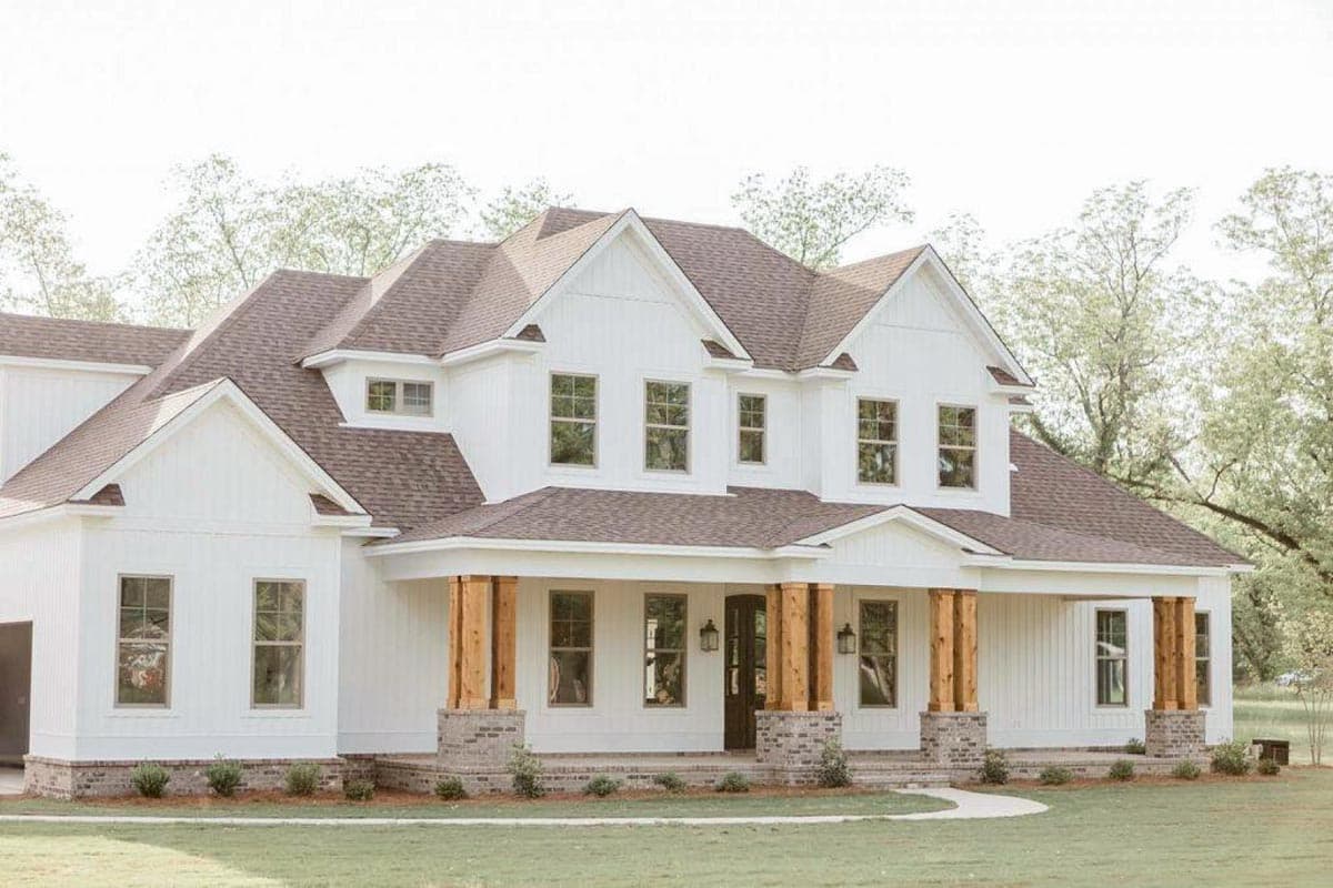 Plan 86329HH: Two-Story New American House Plan with Room Over Garage - Image #4 - Country, Farmhouse, New American, Traditional