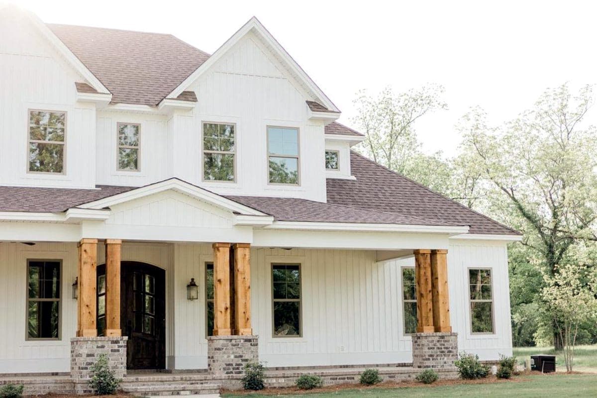 Plan 86329HH: Two-Story New American House Plan with Room Over Garage - Image #5 - Country, Farmhouse, New American, Traditional