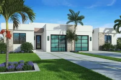 Modern Multi-Family House Plan with 2 Units - 3 Beds, 2 Baths, 1210 Sq Ft Each