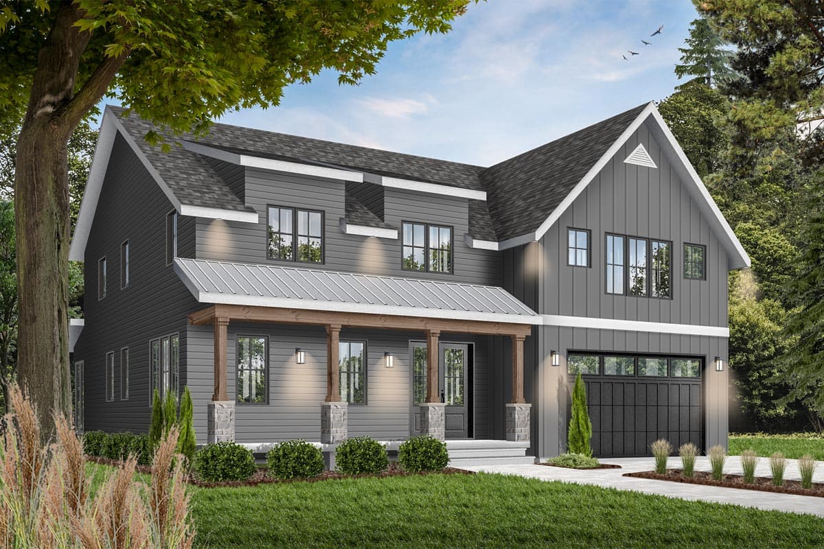 Plan 22548DR: Modern Farmhouse Plan for a Family of Six - 3497 Sq Ft - Image #5 - Country, Farmhouse, Modern Farmhouse, New American, Northwest, Traditional