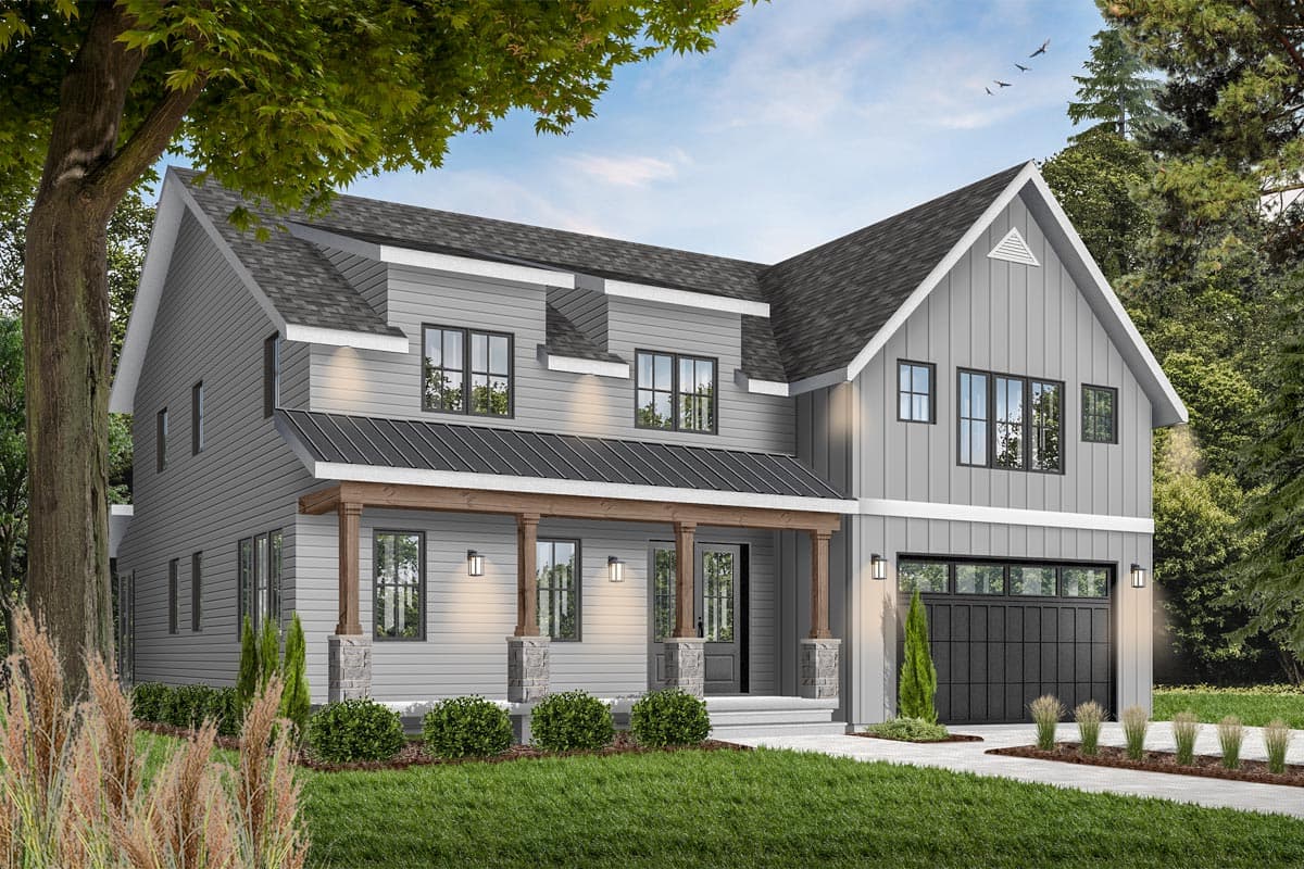 Plan 22548DR: Modern Farmhouse Plan for a Family of Six - 3497 Sq Ft - Image #7 - Country, Farmhouse, Modern Farmhouse, New American, Northwest, Traditional