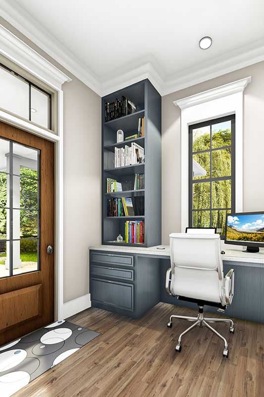 Plan 62152V: Southern Cottage House Plan with Outdoor Living Room with Fireplace - 1927  Sq Ft - Image #14 - Country, Southern, Southern Traditional