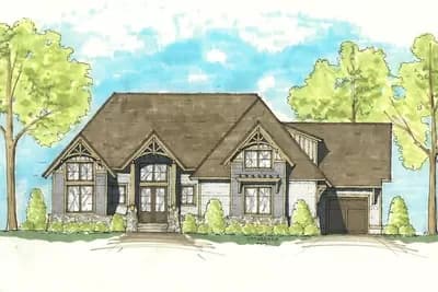 Exclusive Two-Story House Plan with Future Lower-Level Expansion