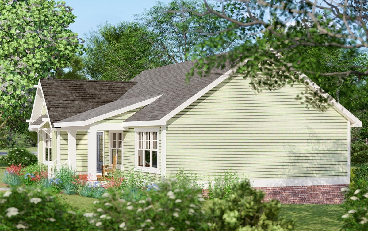 Plan 500061VV: Darling Cottage Plan with Optional Lower Level - 1404 Sq Ft - Image #5 - Cottage, Country, Ranch, Traditional