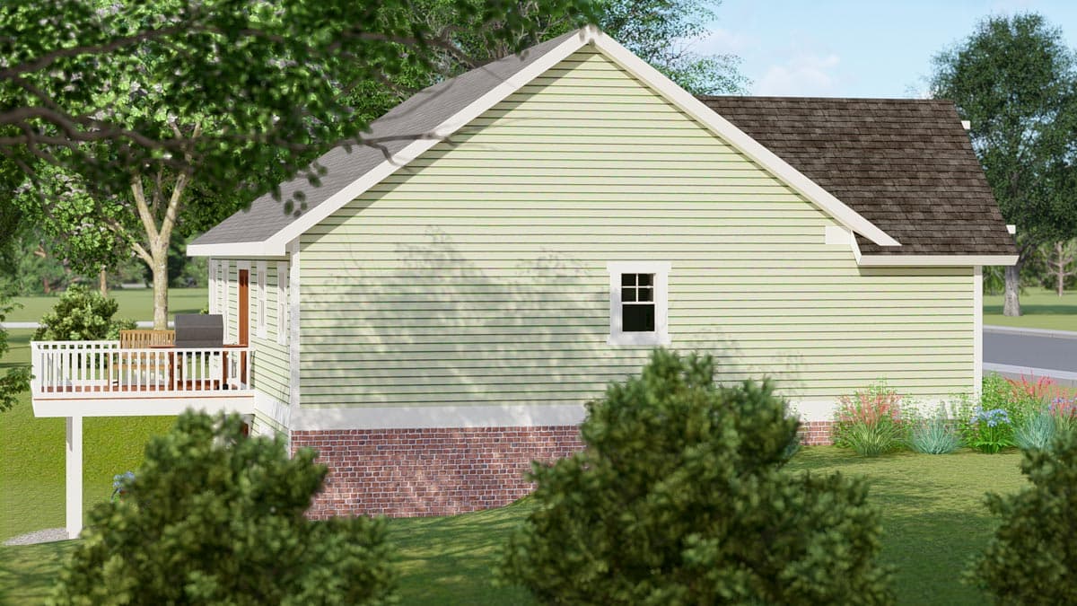 Plan 500061VV: Darling Cottage Plan with Optional Lower Level - 1404 Sq Ft - Image #7 - Cottage, Country, Ranch, Traditional