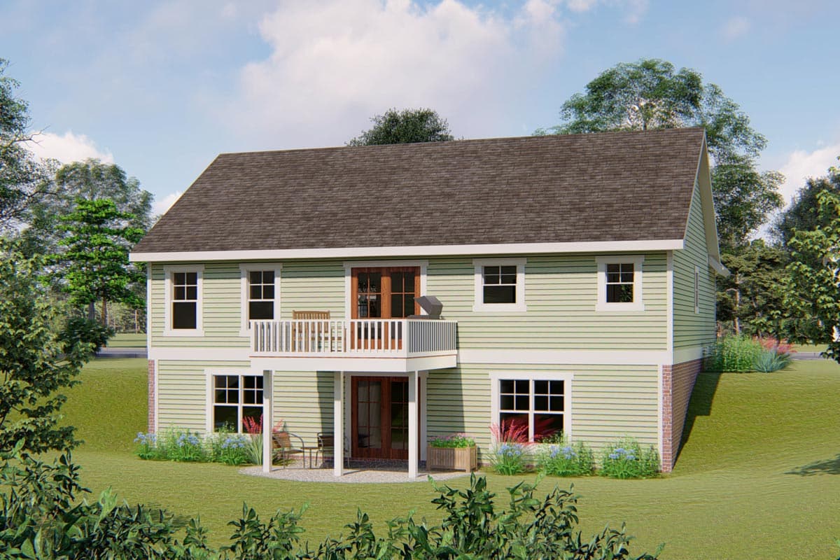 Plan 500061VV: Darling Cottage Plan with Optional Lower Level - 1404 Sq Ft - Image #6 - Cottage, Country, Ranch, Traditional