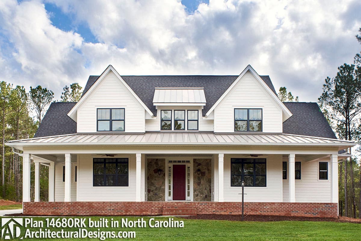 build gallery item - House Plan 14680RK comes to life in North Carolina