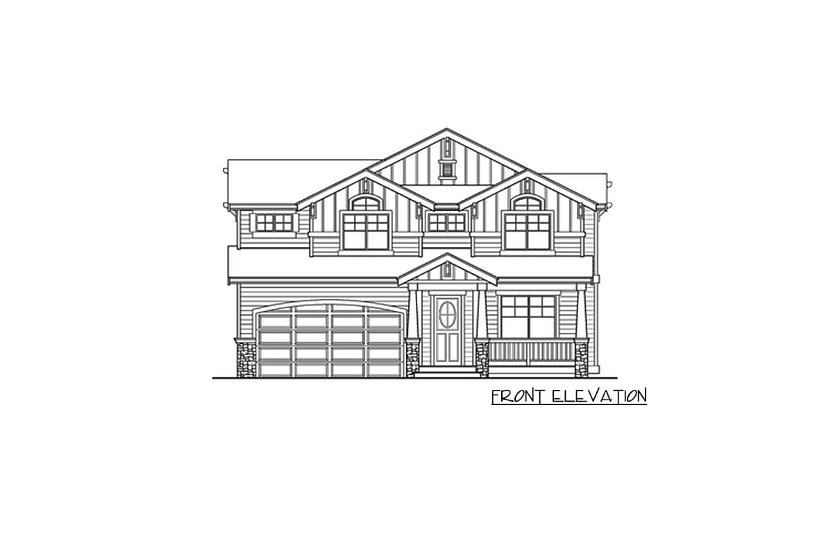 Plan 23810JD: 5-Bed New American Home Plan with Vaulted Master Bedroom - Image #22 - Craftsman, New American, Northwest