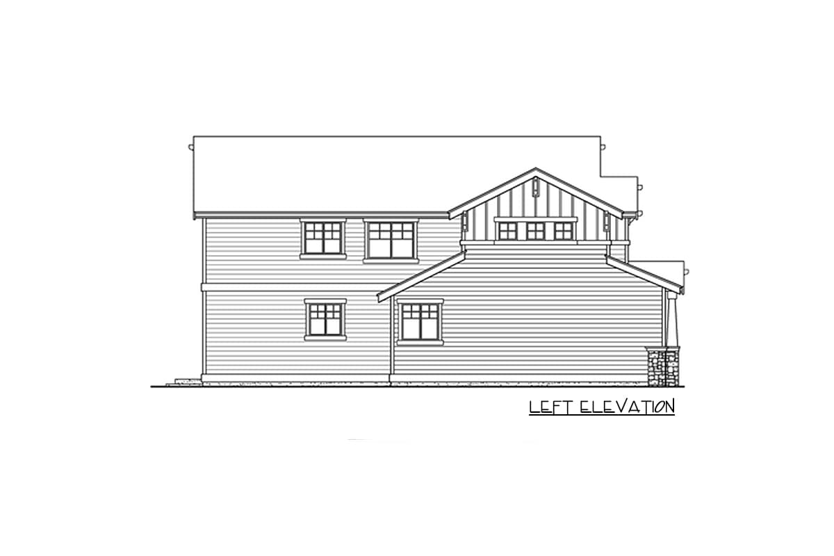 Plan 23810JD: 5-Bed New American Home Plan with Vaulted Master Bedroom - Image #25 - Craftsman, New American, Northwest