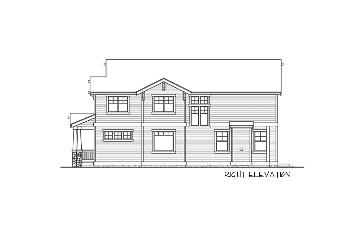 Plan 23810JD: 5-Bed New American Home Plan with Vaulted Master Bedroom - Image #23 - Craftsman, New American, Northwest