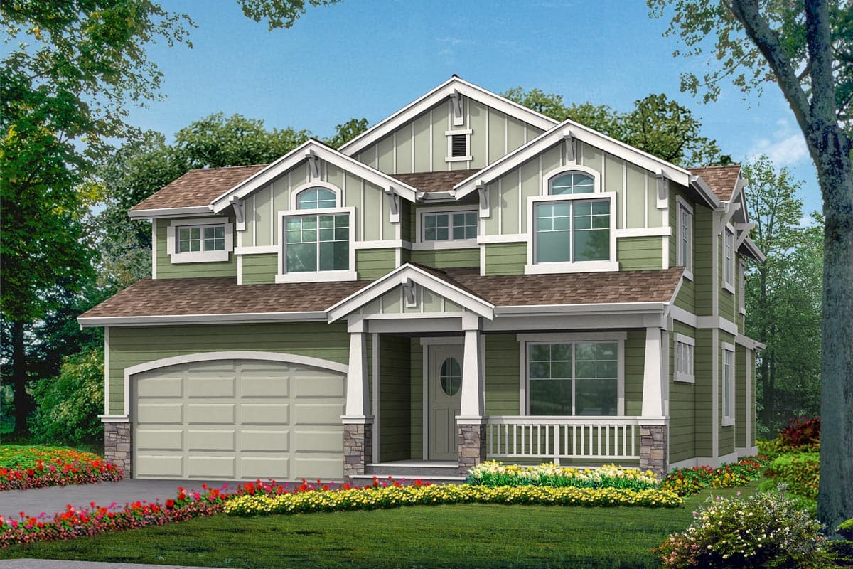 Plan 23810JD: 5-Bed New American Home Plan with Vaulted Master Bedroom - Image #21 - Craftsman, New American, Northwest