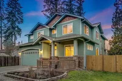 5-Bed New American Home Plan with Vaulted Master Bedroom