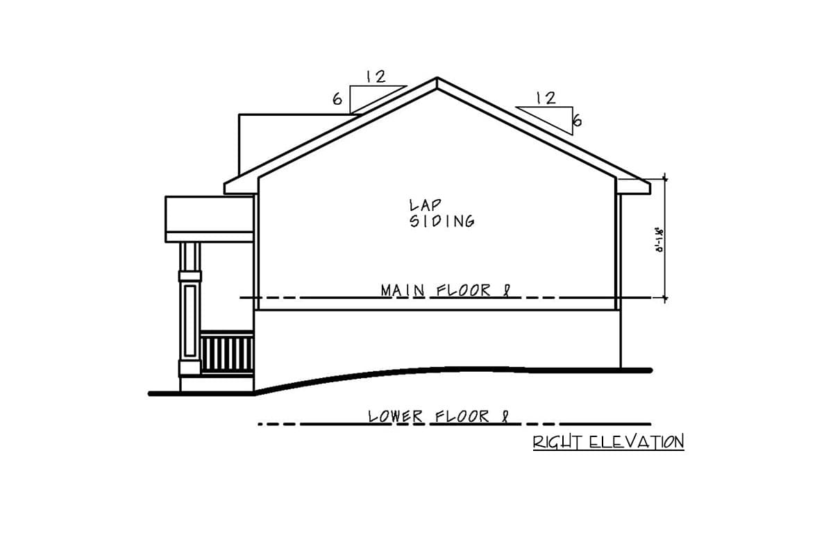 Plan 42591DB: Split-Level House Plan with Drive-Under Garage - Image #6 - Ranch, Traditional