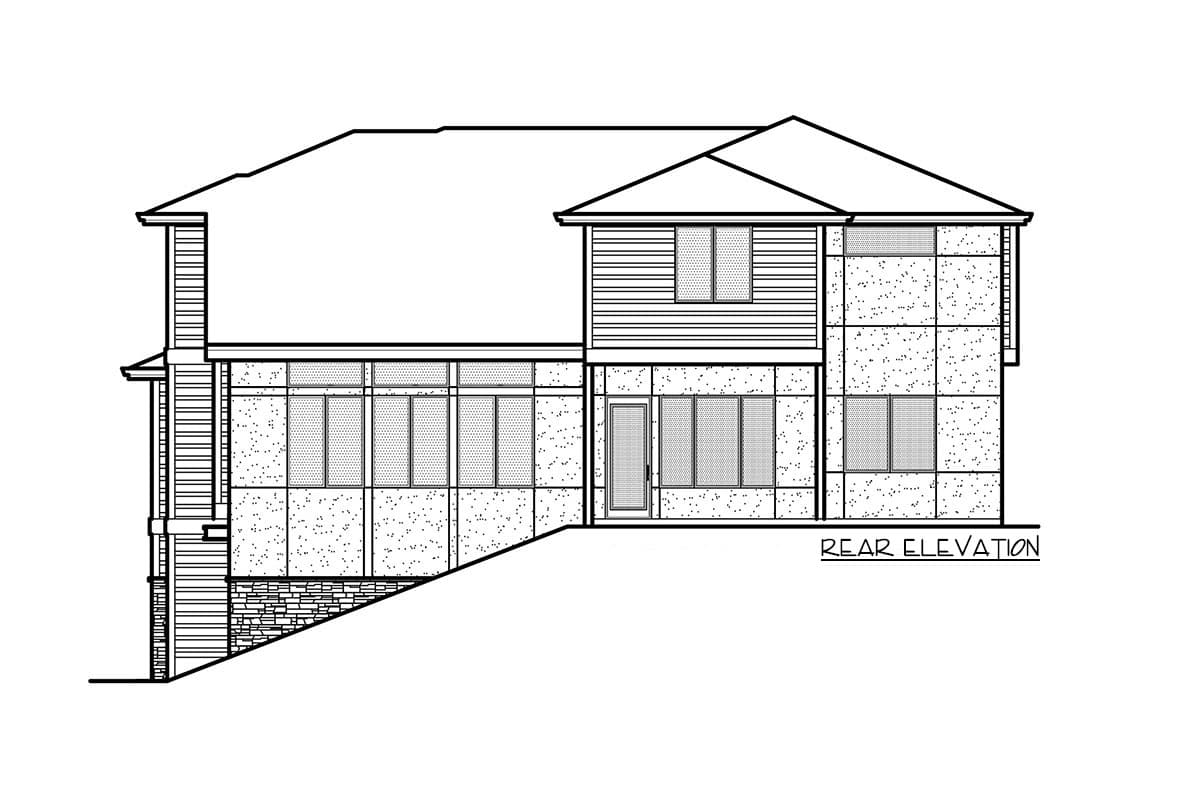 Plan 666067RAF: Classy Northwest Craftsman Home Plan with Lower Level Garage - Image #7 - Contemporary, Northwest, Prairie