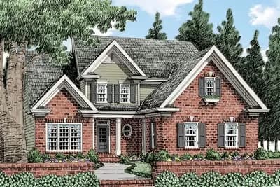 Classic House Plan with 2-Story Foyer
