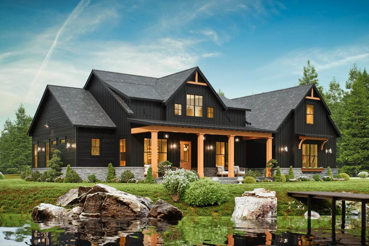 Plan 12315JL: Impressive One-Level Modern Farmhouse with In-Law Suite - 2484 Sq Ft - Image #7 - Country, Farmhouse, Modern Farmhouse, New American