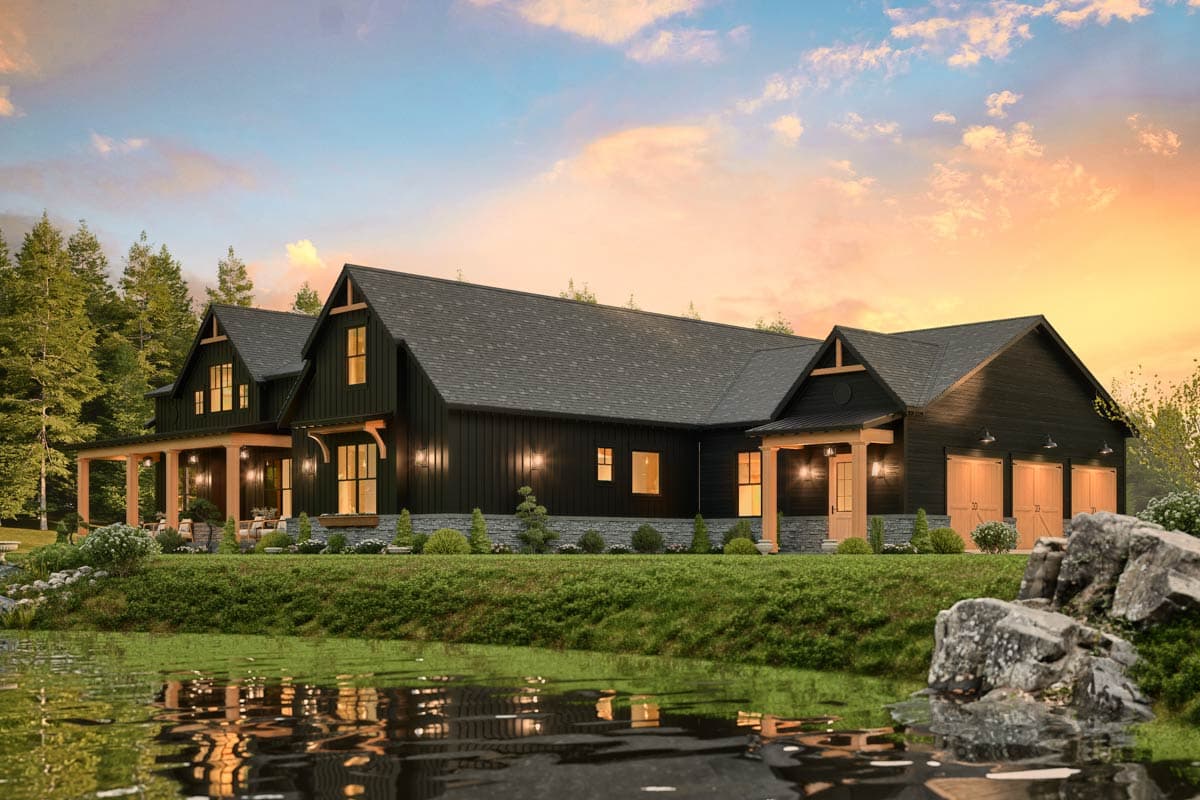 Plan 12315JL: Impressive One-Level Modern Farmhouse with In-Law Suite - 2484 Sq Ft - Image #13 - Country, Farmhouse, Modern Farmhouse, New American