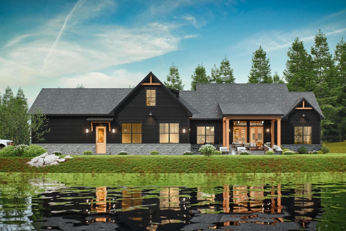 Plan 12315JL: Impressive One-Level Modern Farmhouse with In-Law Suite - 2484 Sq Ft - Image #12 - Country, Farmhouse, Modern Farmhouse, New American