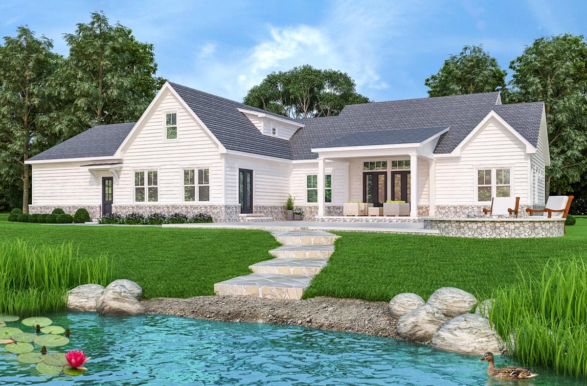 Plan 12315JL: Impressive One-Level Modern Farmhouse with In-Law Suite - 2484 Sq Ft - Image #15 - Country, Farmhouse, Modern Farmhouse, New American