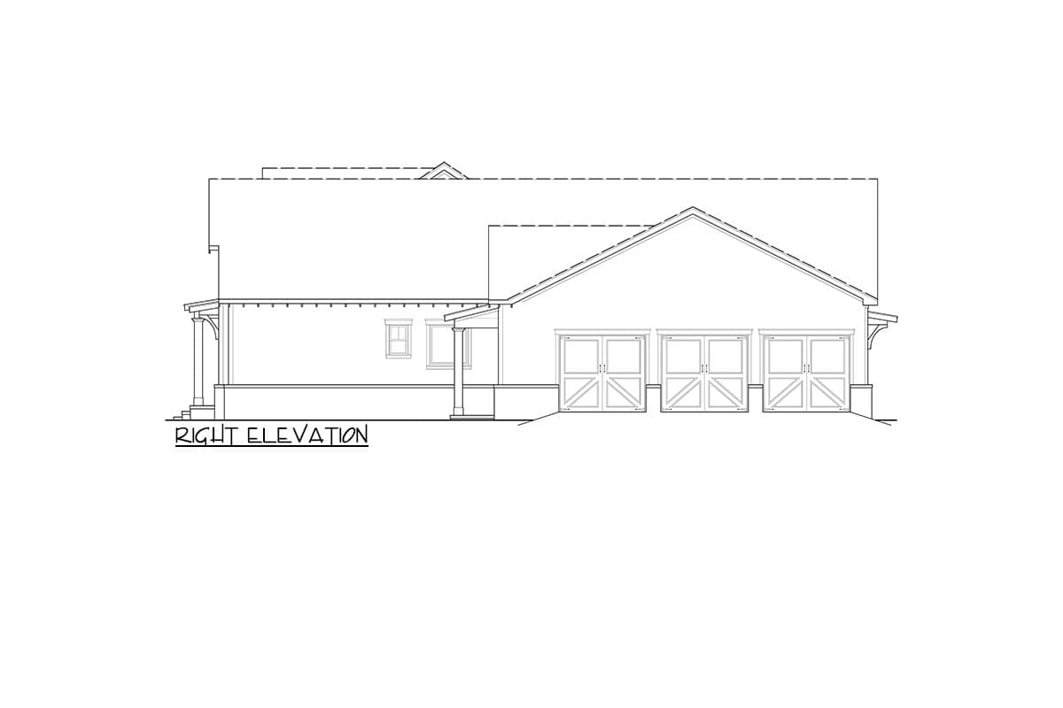 Plan 12315JL: Impressive One-Level Modern Farmhouse with In-Law Suite - 2484 Sq Ft - Image #22 - Country, Farmhouse, Modern Farmhouse, New American