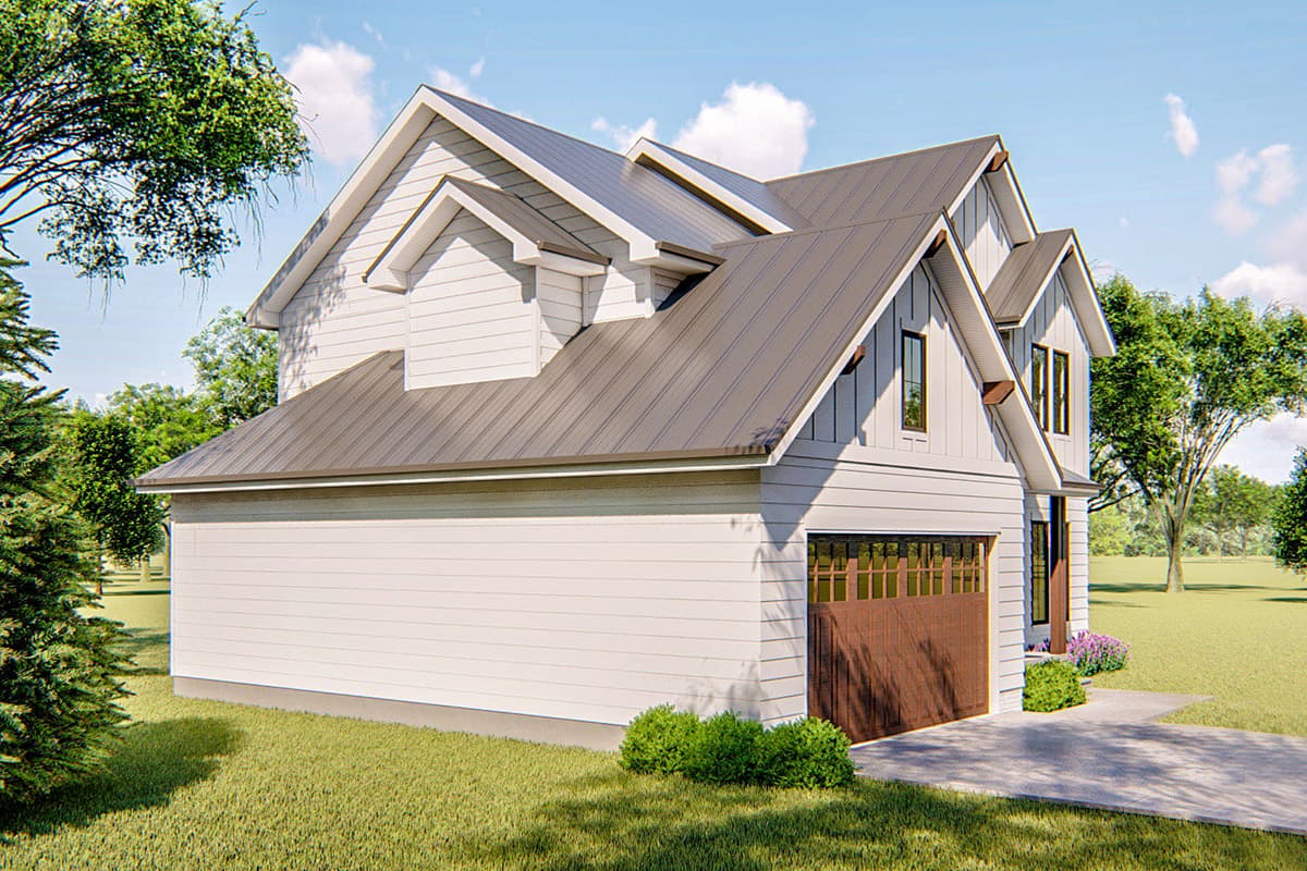 Plan 62763DJ: Inviting Modern Farmhouse Plan with Upstairs Master Suite - 1977 Sq Ft - Image #4 - Country, Craftsman, Farmhouse, Modern Farmhouse, New American