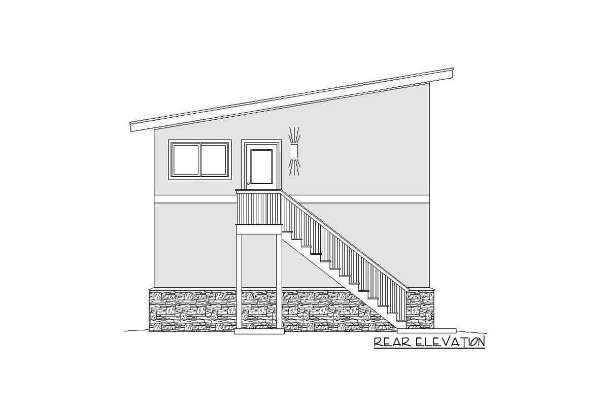 Plan 68596VR: RV Garage Plan with Vault - Image #4