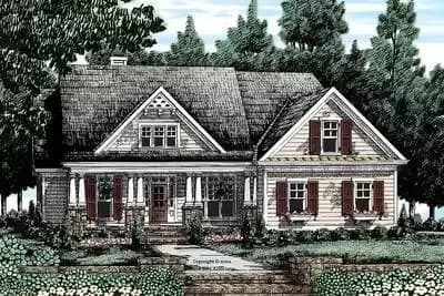 4-Bed House Plan with Cozy Front Porch
