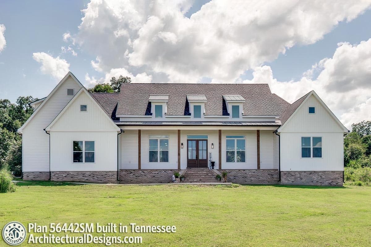 build gallery item -  Farmhouse Plan 56442SM Comes to Life in Tennessee