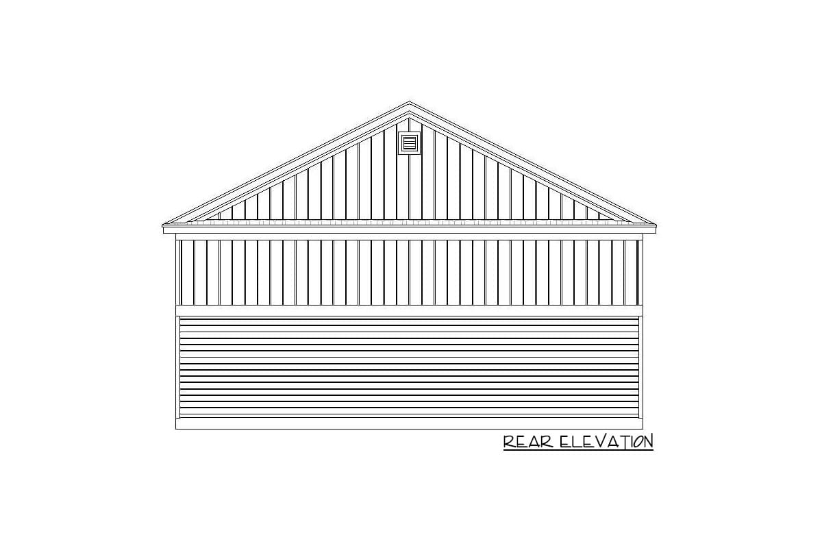 Plan 68599VR: RV Garage with Living Space a Plus - Image #4