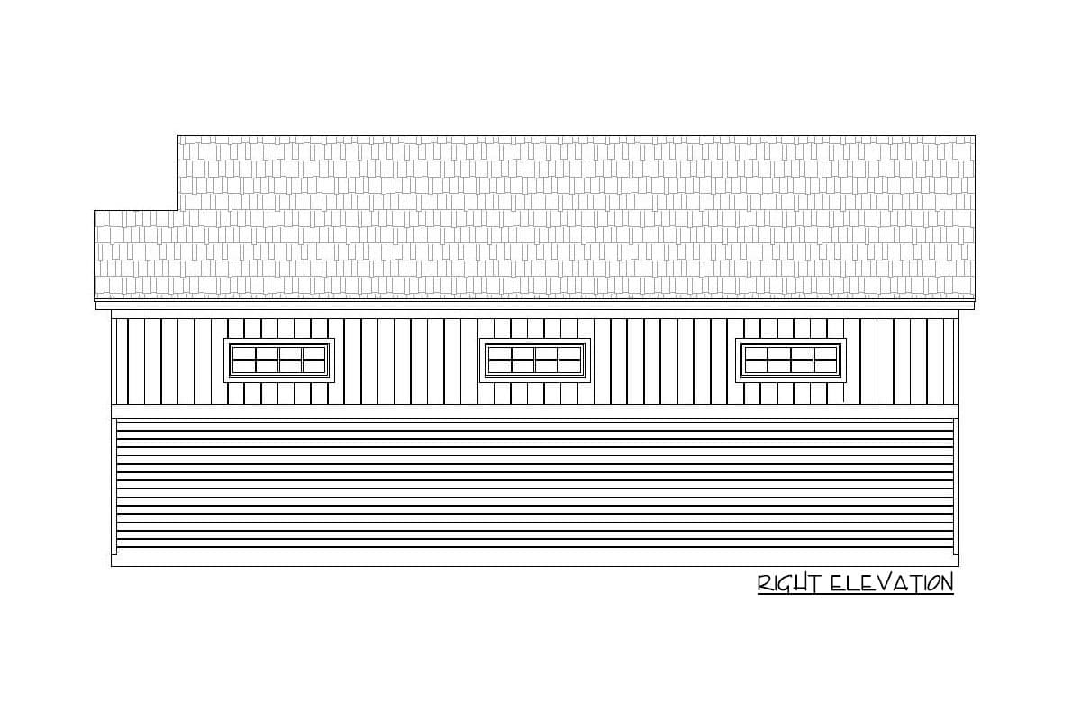 Plan 68599VR: RV Garage with Living Space a Plus - Image #5