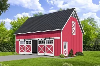 Expanded Barn-Style Garage With Loft