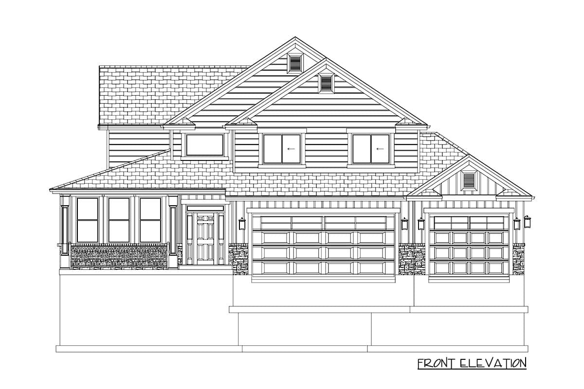Plan 61330UT: Two-Story Modern Farmhouse Plan with Optional Lower Level - Image #8 - Country, Farmhouse, Modern Farmhouse, New American