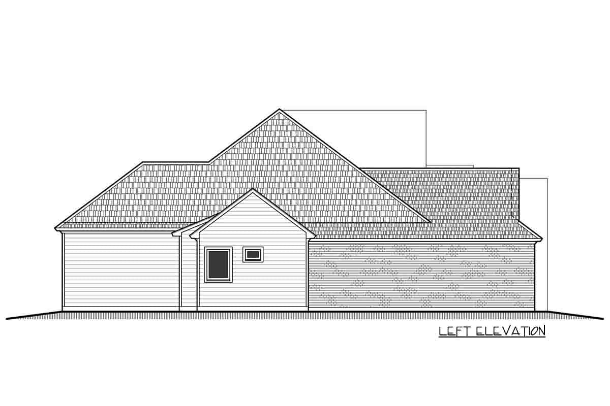 Plan 860020MCD: Charming 3-Bedroom Southern Charmer House Plan with Split Beds - Image #6 - Country, Southern