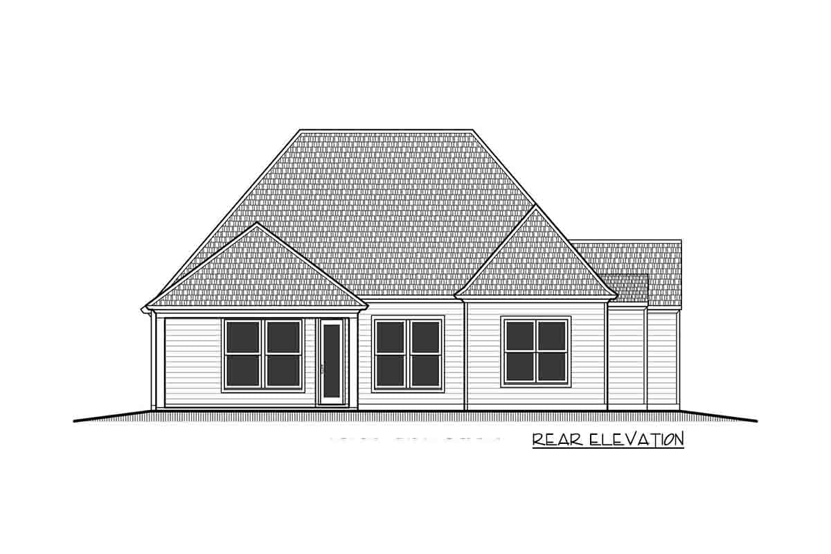 Plan 860020MCD: Charming 3-Bedroom Southern Charmer House Plan with Split Beds - Image #7 - Country, Southern