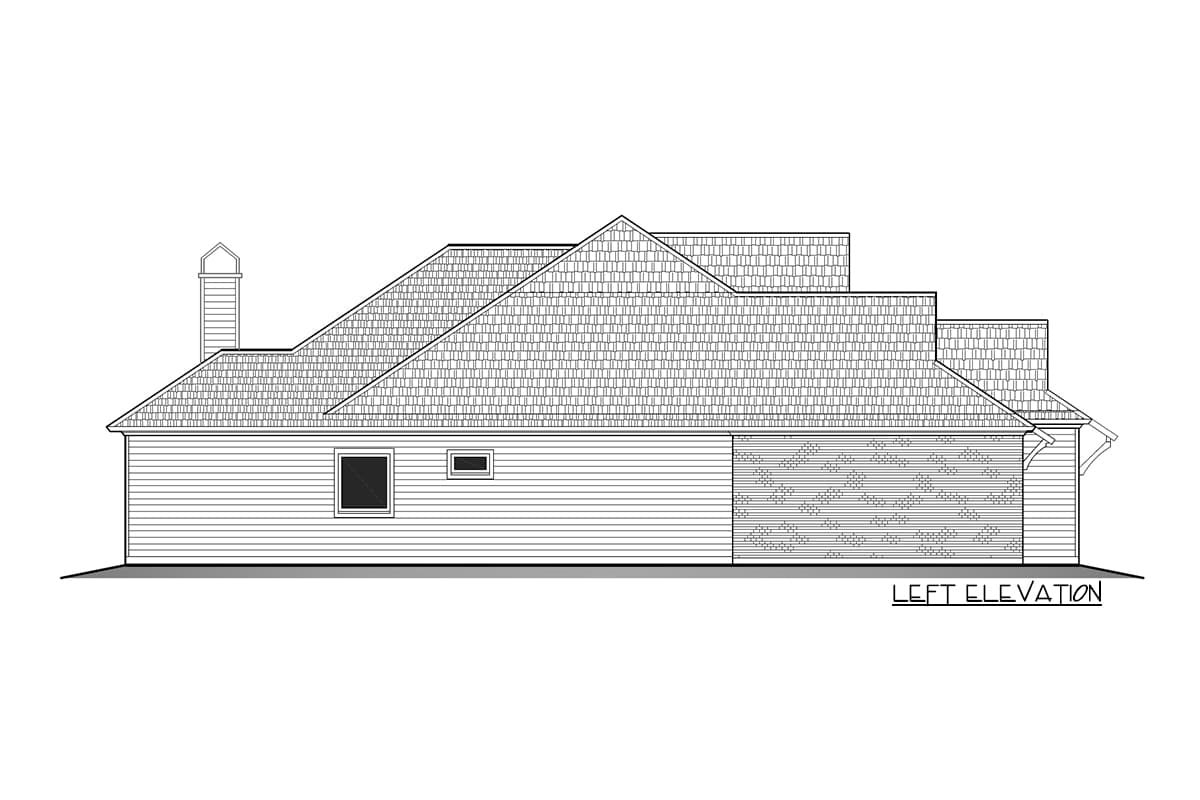 Plan 860021MCD: One-Story Acadian-Style House Plan with Split Bedrooms - Image #4 - Acadian, French Country, Louisiana-Style, Southern