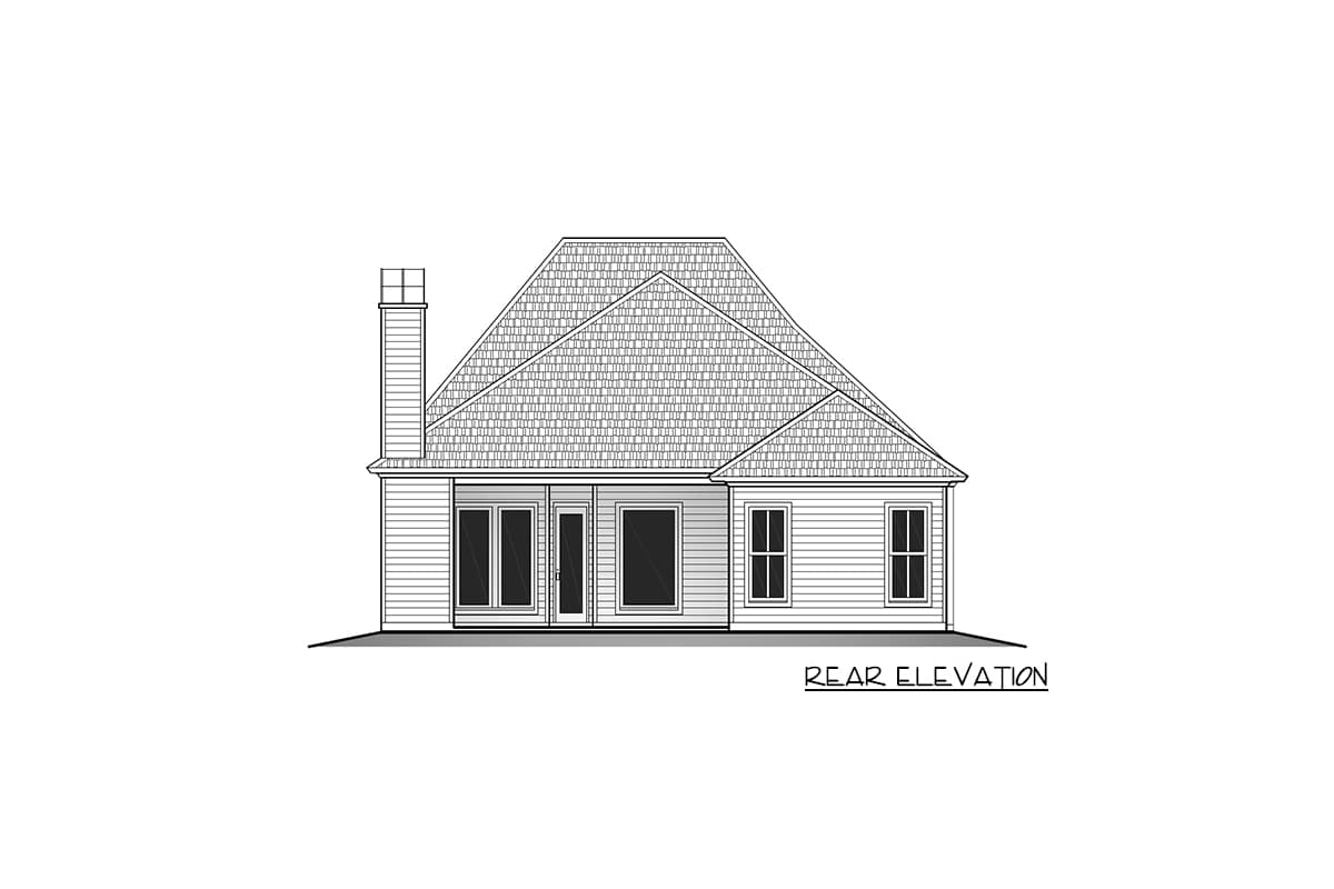 Plan 860021MCD: One-Story Acadian-Style House Plan with Split Bedrooms - Image #5 - Acadian, French Country, Louisiana-Style, Southern