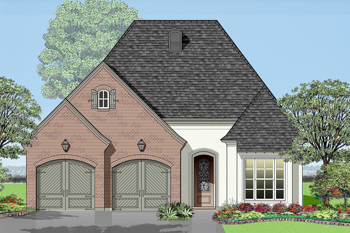 Plan 860022MCD: 3-Bed French Country Cottage with 2-Car Garage - Image #5 - Acadian, French Country, Louisiana-Style, Southern