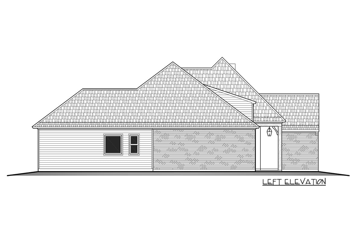 Plan 860023MCD: Darling One-Level House Plan with Split Beds - Image #7 - Acadian, French Country, Louisiana-Style, Southern