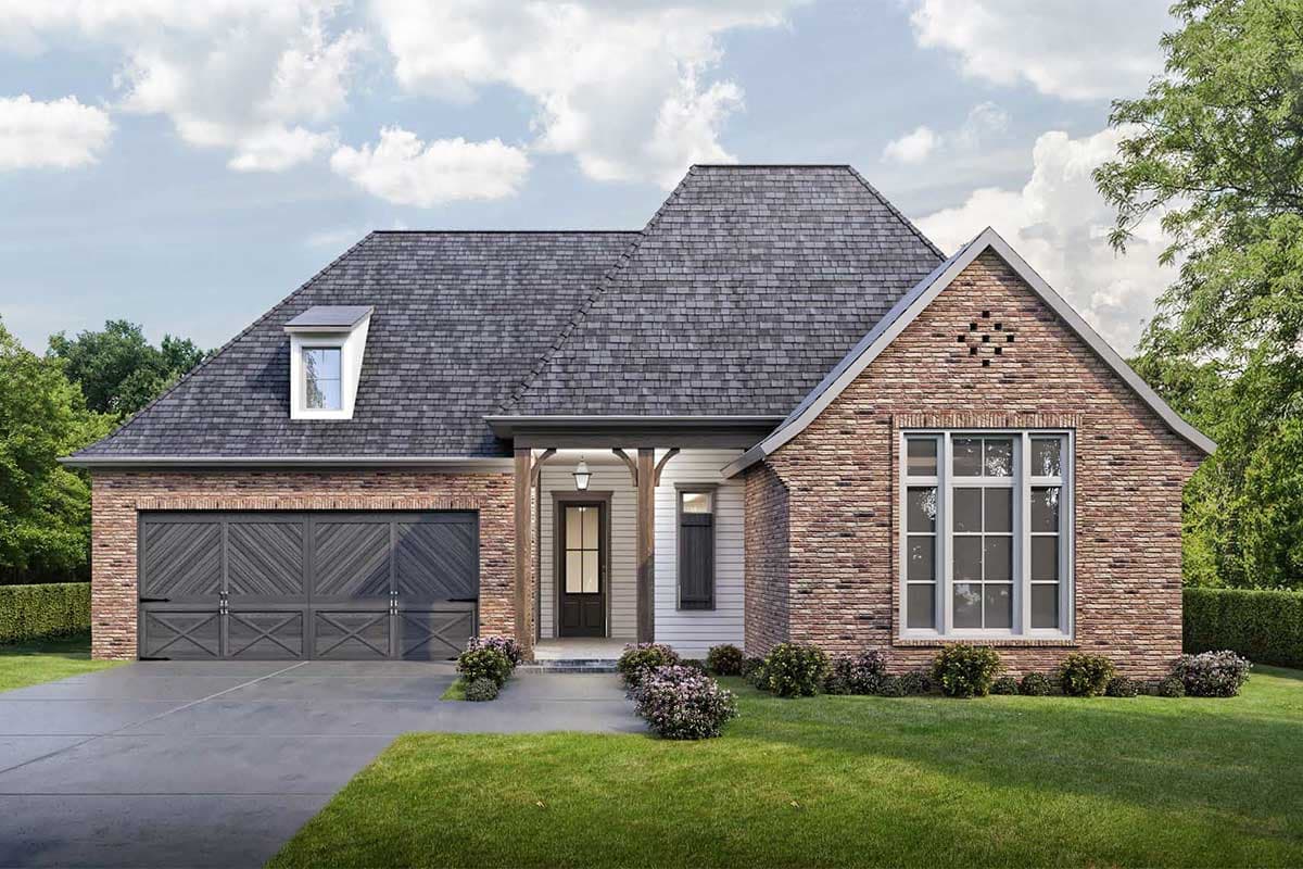 Plan 860023MCD: Darling One-Level House Plan with Split Beds - Image #6 - Acadian, French Country, Louisiana-Style, Southern