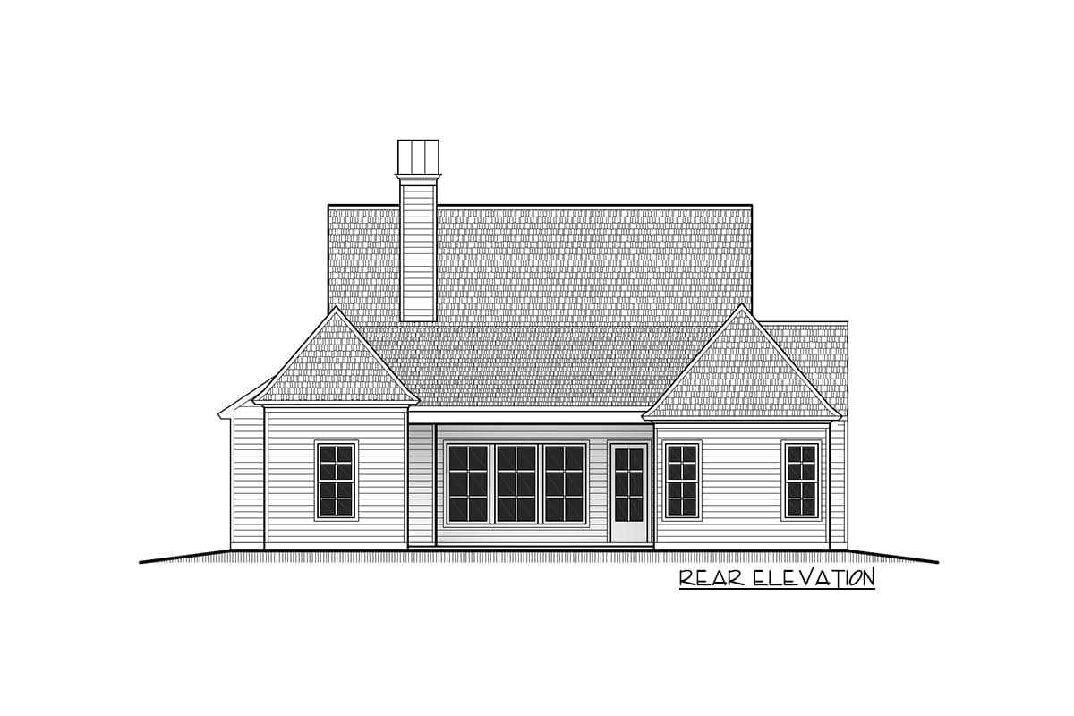 Plan 860024MCD: 4-Bed Ranch Home Plan with Front and Back Porch - Image #5 - Acadian, Cottage, Louisiana-Style, Southern