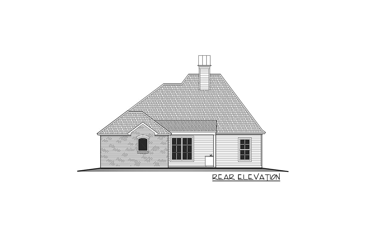 Plan 860026MCD: One-Level House Plan with Split Bedrooms - Image #5 - Acadian, French Country, Louisiana-Style, Southern