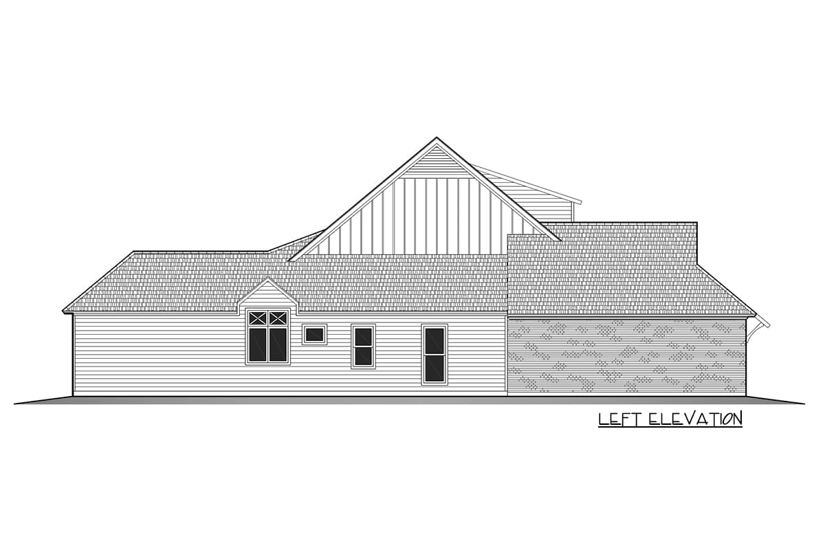 Plan 860029MCD: One-Level House Plan with Cathedral Ceilings in Living Room - Image #17 - Acadian, Coastal, Country, Farmhouse, Louisiana-Style, Modern Farmhouse, New American, Southern