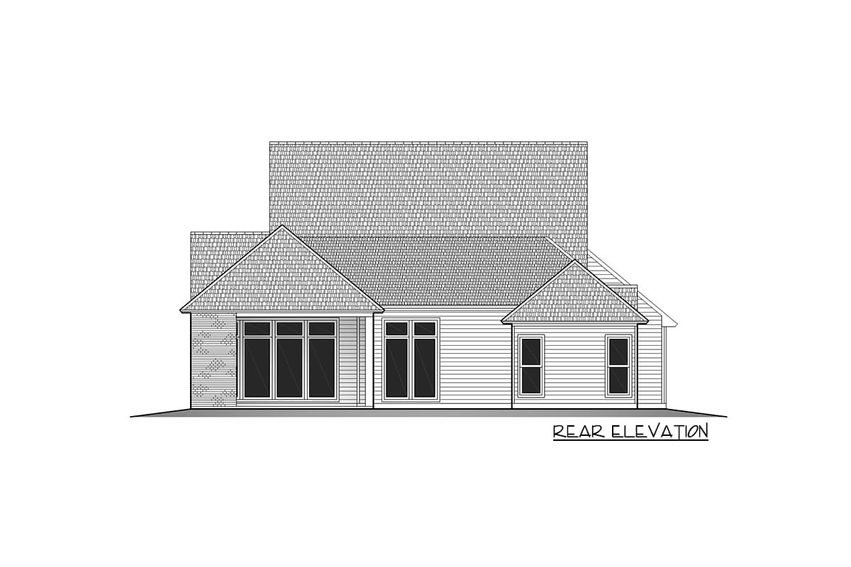 Plan 860029MCD: One-Level House Plan with Cathedral Ceilings in Living Room - Image #18 - Acadian, Coastal, Country, Farmhouse, Louisiana-Style, Modern Farmhouse, New American, Southern