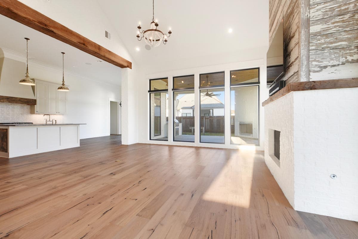 Plan 860029MCD: One-Level House Plan with Cathedral Ceilings in Living Room - Image #5 - Acadian, Coastal, Country, Farmhouse, Louisiana-Style, Modern Farmhouse, New American, Southern