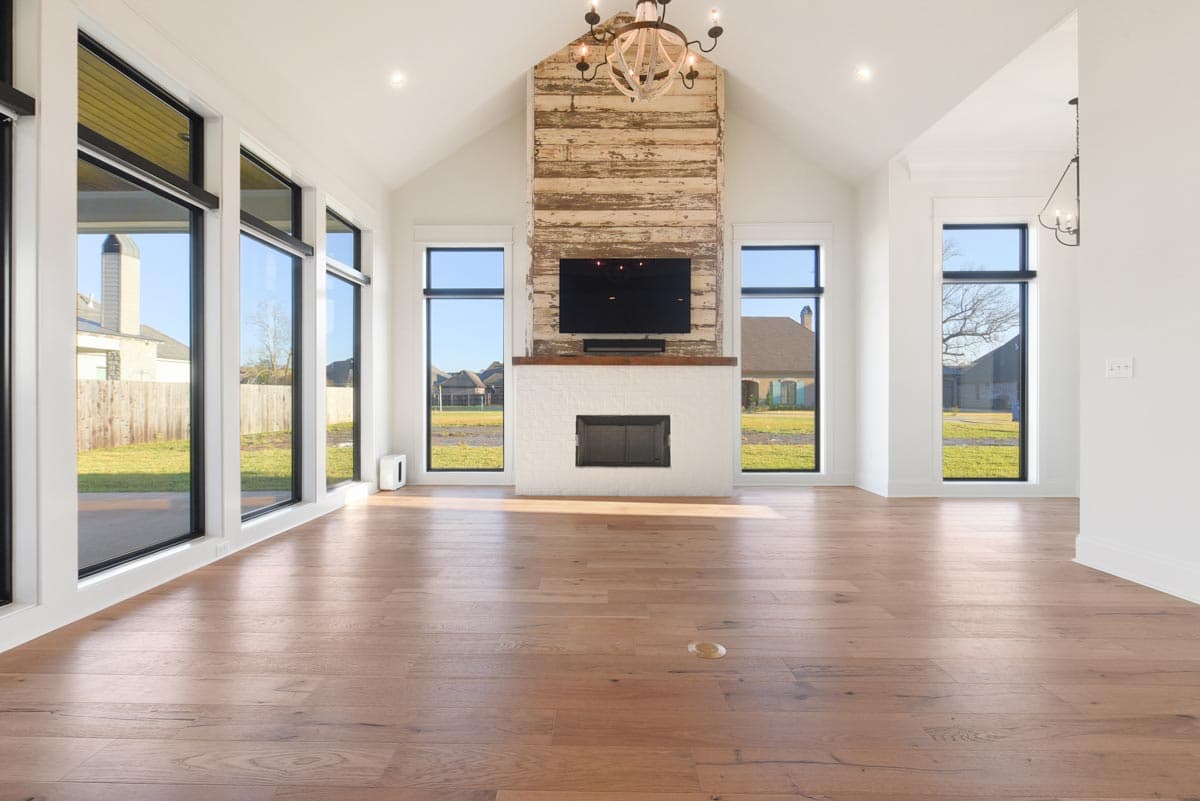 Plan 860029MCD: One-Level House Plan with Cathedral Ceilings in Living Room - Image #6 - Acadian, Coastal, Country, Farmhouse, Louisiana-Style, Modern Farmhouse, New American, Southern