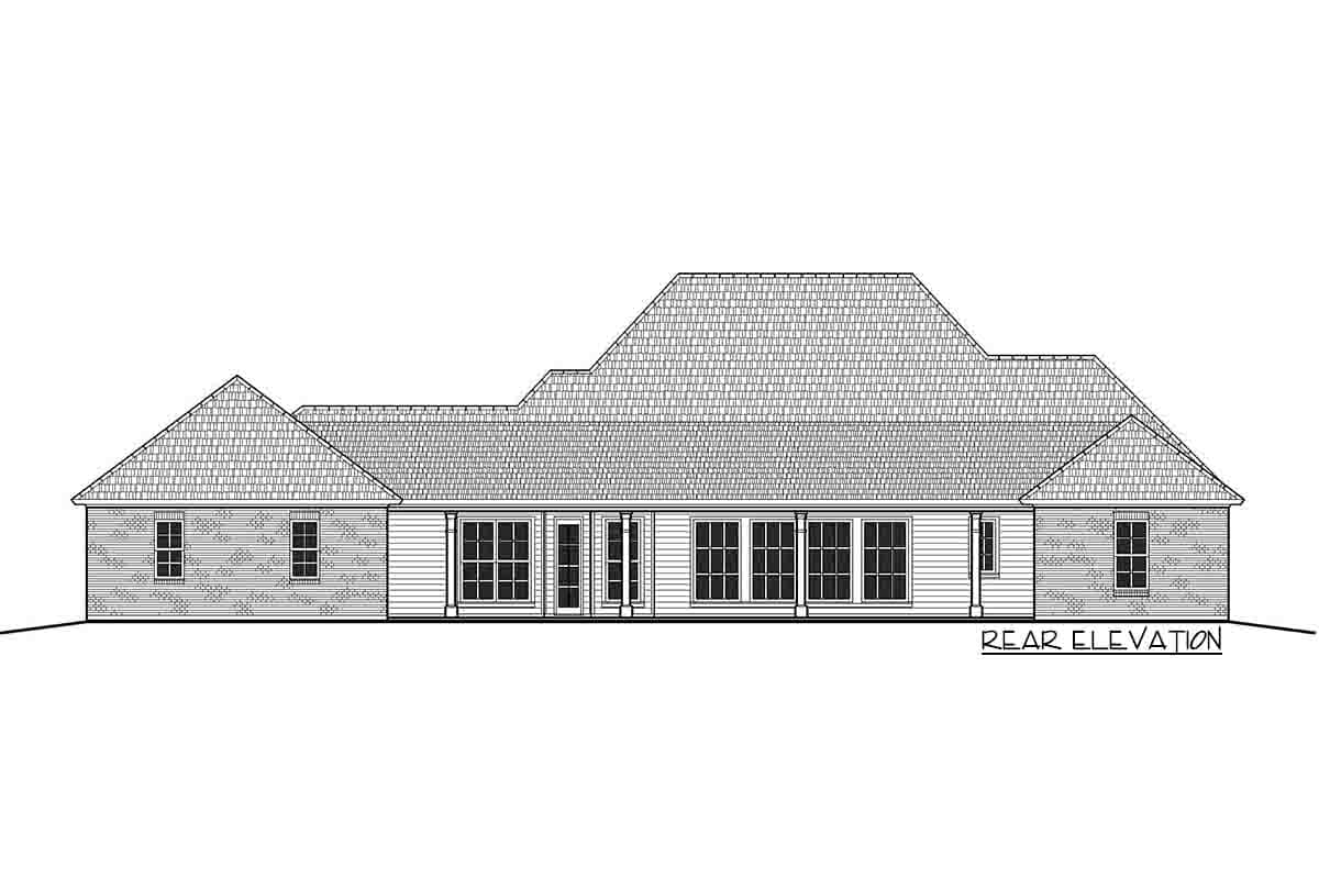 Plan 860035MCD: 3-Bed Acadian House Plan with Front and Rear Porches - Image #9 - Acadian, Country, Louisiana-Style, Southern, Traditional