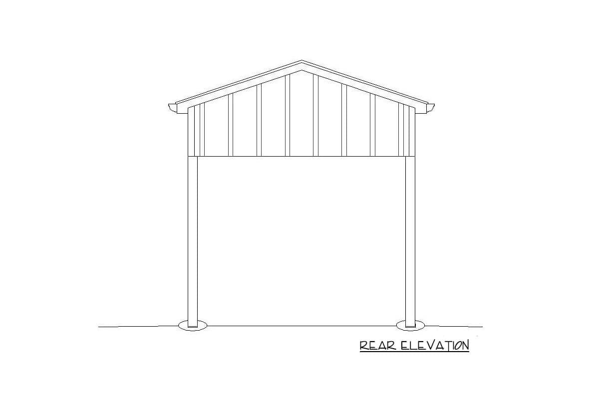 Plan 68603VR: RV Carport - Image #4